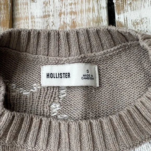 Hollister Sweater Size S Star Print - Picture 2 of 6